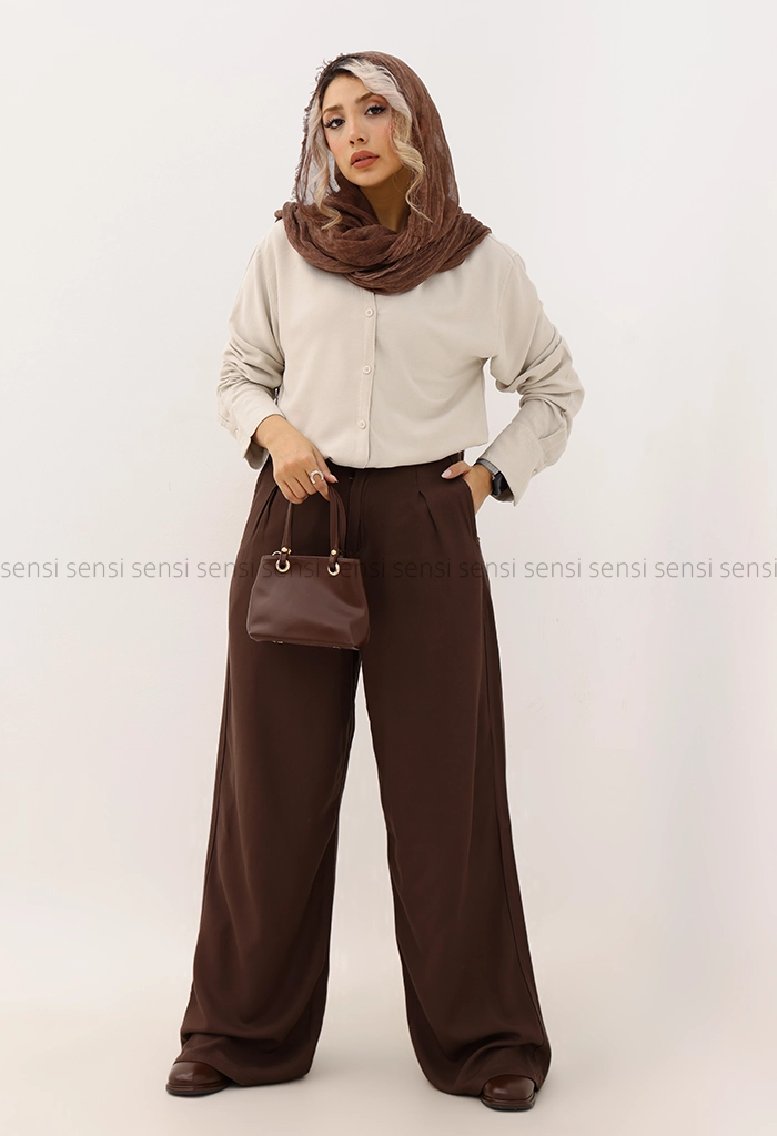 شومیز جلو دکمه cuttonکد1005092